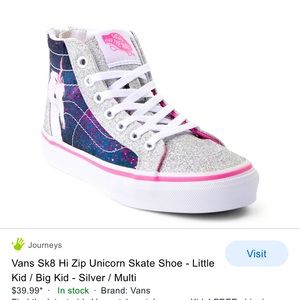 NWT Kids unicorn Vans